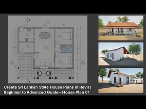 Sri Lankan Style House Design with BIM | .ශ්‍රී ලංකාවේ නිවාස සැලසුම් අංක 0001