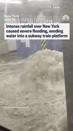 212K views · 1.9K reactions | Subway lines were impacted as storms prompt flash flood warnings across the New York City metropolitan area. | NBC News | Facebook