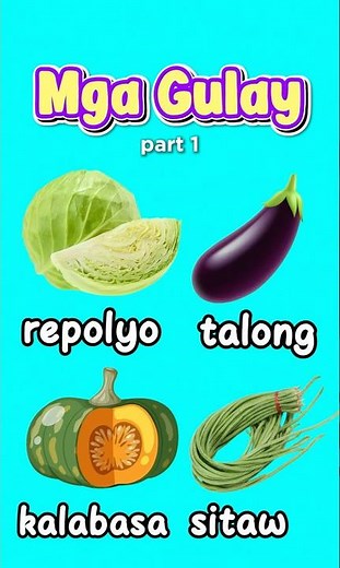 Mga Gulay PART 1 ll Online Pagbasa