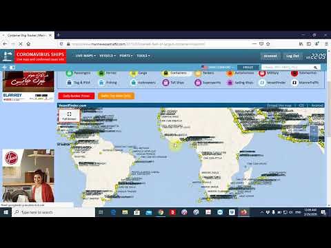 Marine Vessel Traffic. موقع تتبع سفن الشحن والحاويات