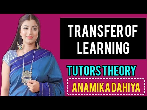 Ch12 Transfer Of Learning | Psychology | Tutors Theory Anamika | #tutorstheory #deled #psychology
