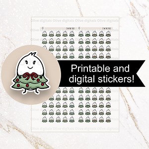 Digital and Printable Christmas Stickers - Christmas Tree Stickers - Decorate Christmas Tree Stickers- I'M THE TREE - Etsy Canada