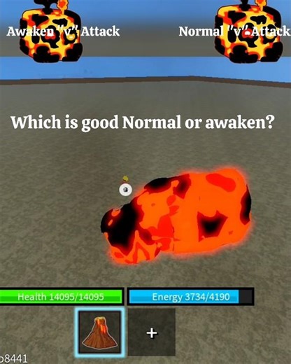 Normal vs Awakened Magma V Attack 🔥 Which One Does MORE Damage in Blox Fruits?