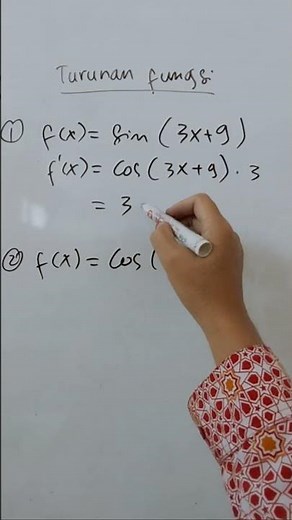 Chain Trigonometric Function Derivatives 🔥 Chain Rule for Grade 11 High School | Indah Nia