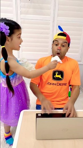 Get well soon daddy ! Nose all red and sniffle song ‪@NuNuTVNurseryRhymes‬ #shorts #kidsvideo #kids