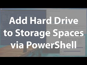 Add Hard Drive To Storage Spaces via PowerShell