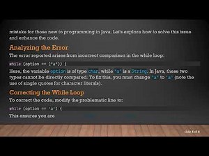 Resolving the Common Pitfalls of Creating a Java User Interface with a While Loop