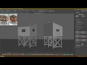 ENVIRONMENT MODELING in MAYA 2023 - Boathouse | 1. Modeling Blockout