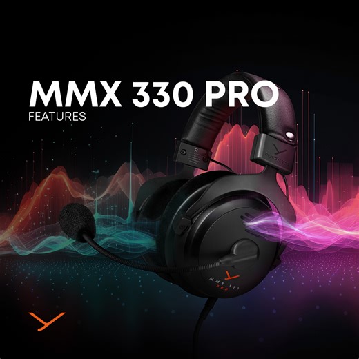 2.3K views · 48 reactions | Out now: MMX 330 PRO  The open-back gaming headset combines high-quality studio drivers, a wide sound stage, excellent microphone quality and high wearing comfort. Get to know all features now: https://fcld.ly/mmx330pro  #beyerdynamic | beyerdynamic | Facebook