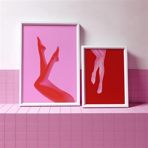 Color Pop Sexy Legs Print Set | Hot Bedroom Decor | Digital Download | Pleasure Printable Art | Naughty Wall Decor | Femme Fatale | - Etsy