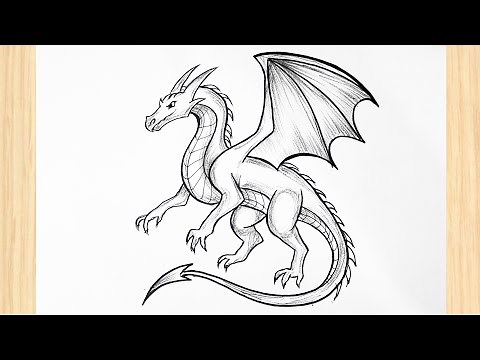 How to Draw a Dragon Step by Step | Easy Dragon Drawing Tutorial for Beginners