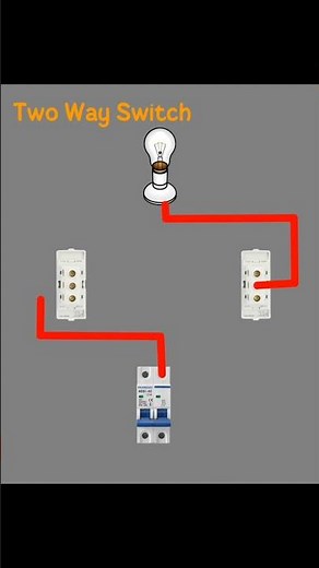 Two Way Switch Wiring Diagram | Switch Connection Explained #wiringdiagram