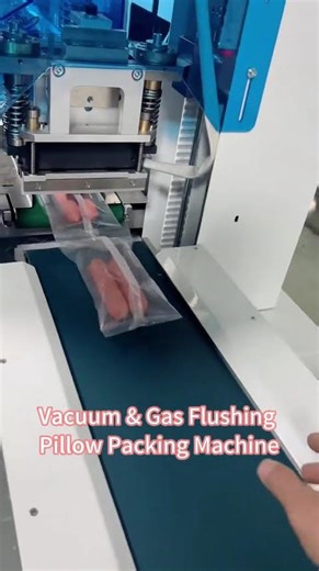Automatic Vacuum and Gas Flushing Pillow Packing Machine | MAP Food Packaging Machine