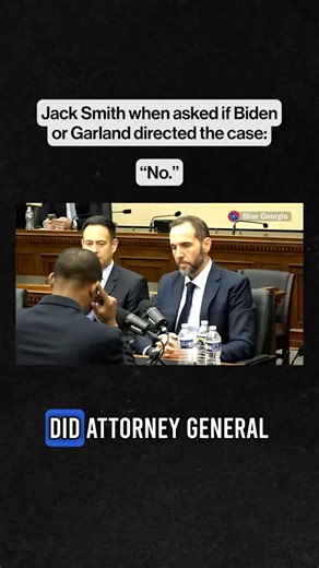 Blue Georgia on Instagram: "Q: Did Attorney General Garland or other DOJ officials direct investigative steps within your office of the special counsel? Jack Smith: No Q: Did President Biden ever give you any instructions about what you should or should not do related to these investigations? Smith: No. Q: Did you ever speak to President Biden about these investigations? Smith: No."