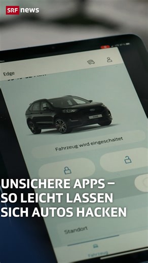 Die Heizung anschalten, Türen entriegeln, Motor starten: Viele Funktionen moderner Autos kann man per App steuern. Der Komfort birgt aber massive Sicherheitsrisiken. Fachpersonen haben im Netz zehntausende geleakte Passwörter für Auto-Apps gefunden. Damit konnten sie Autos von Besitzenden orten, öffnen und sogar wegfahren, zeigt ein Experiment in Deutschland. 🚗🚗🚗 #Auto #Sicherheit #App #SRFNews #News #SRF | SRF News