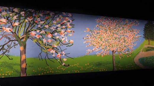 Hockney's 70 metre Bayeux tapestry-inspired artwork opens in London