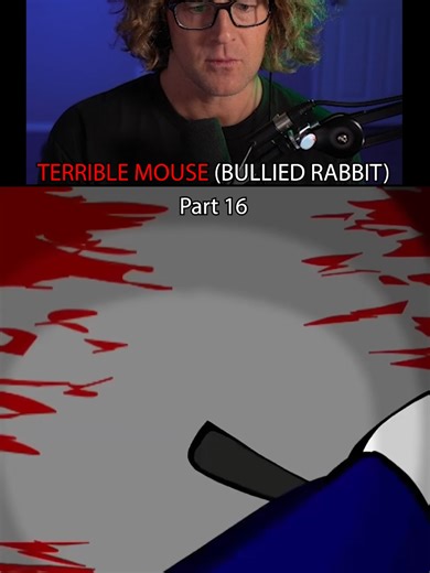 BULLIED RABBIT Part 16 | Terrible Mouse . . . #analoghorror #disturbing #creepy #scary #horror #scaryvideos #horrorvideos #horrortok #terriblemouse #fyp #trending #bulliedrabbit