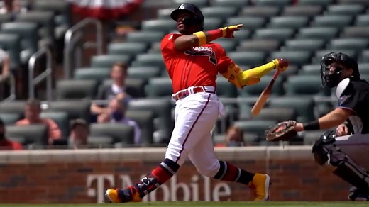 Acuña's homer from unique angle