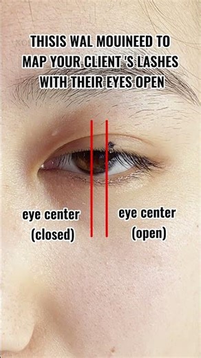 This is why you should map your lash set with your client’s eyes open 👀