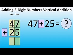 Adding 2 Digit Numbers | Vertical Addition