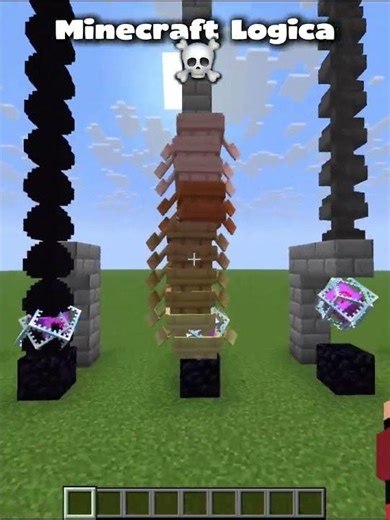 Testando a Lógica do Minecraft 🤨💥 #shorts #minecraft