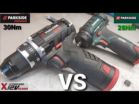 Comparison of 12V Parkside PERFORMANCE PBSPA 12 A1 drills vs Parkside PBSA 12 D4