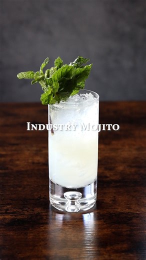 Ron | Muddling is overrated INDUSTRY MOJITO 1.5 oz Rumple Minze .5 oz Velvet Falernum 1 oz Lime Juice Top with Sparkling Water #drinkoftheday... | Instagram