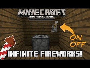 MINECRAFT PE | How to make a Infinite Fireworks! | Command Block Tutorial