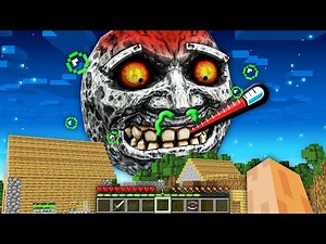 How SCARY LUNAR MOON got SICK in Minecraft !!! Moon Life Challenge !!!