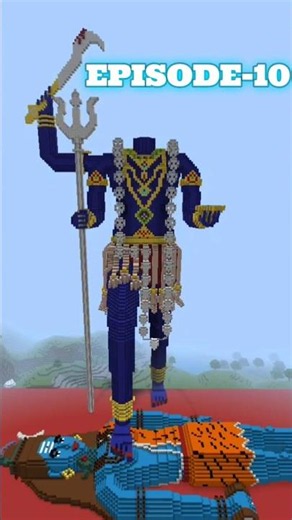 Kali Maa idol building in Minecraft Ep.10 #kali #maakali #minecraft #shorts