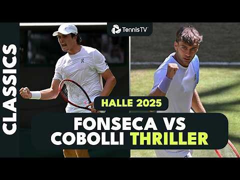 Joao Fonseca vs Flavio Cobolli THRILLER 🔥 | Halle 2025 Extended Highlights