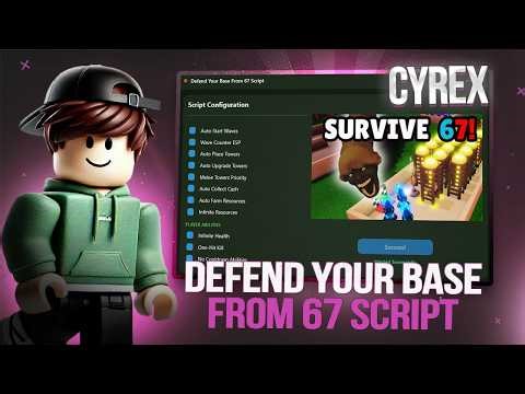 Defend Your Base From 67 Script | Infinite Money , Auto Open Crates | ios/android/pc