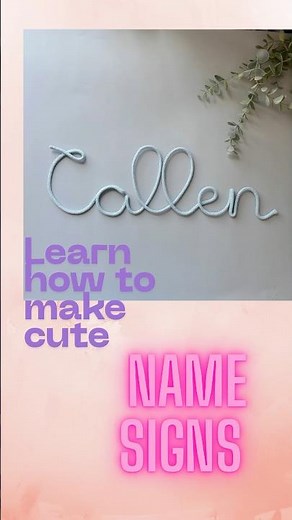 DIY Rope & Wire Name Sign ✨ | How to Write with Wire + Template in My Etsy Shop #wireart #diy