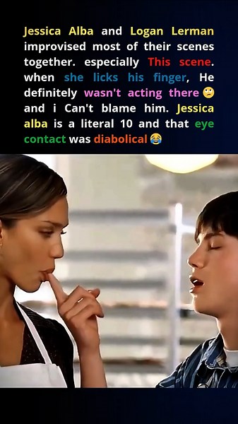 Jessica Alba Improvised That Moment in Meet Bill.