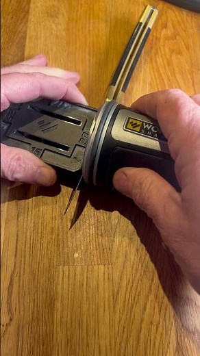 👀Buck 110 gets a razor edge 🔪 #knifesharpening #tools #worksharp
