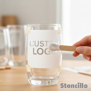 Custom Stencils for Glass Etching | Drinking Glass Stencils | Window Stencils | Reusable Mylar - Etsy
