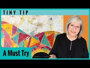 Tiny Tip | Creating White Transparent Paper with the Gel Plate – Looks Like It Was Painted On!