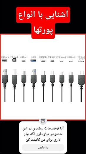 آشنایی با انواع پورتهای: #music #ترفند #ترند #آموزش #computer #smartphone #trend