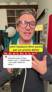 🇫🇷 Ne vous TROMPEZ PLUS !!! DU, DE LA, DES, DE, LE, LA, LES 😱