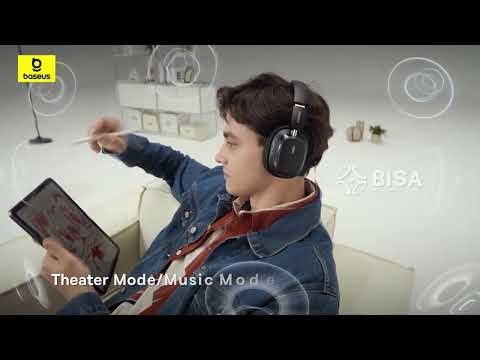 Baseus Bowie H1s Wireless Headphones Bluetooth 5.4 Noise Canceling 46dB