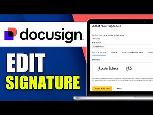 How To Edit Signature In DocuSign - Change Your Signature In DocuSign