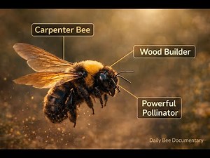 Carpenter Bee | The Wood-Building Bee That Pollinates Nature 🐝