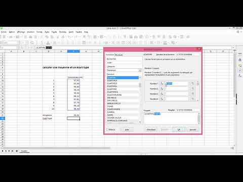tuto calcul moyenne ecart type
