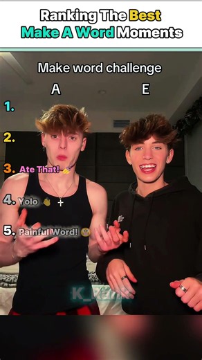 Ranking The Funniest Make A Word Challenge Moments 😂 #shorts #makeaword #challenge #viral