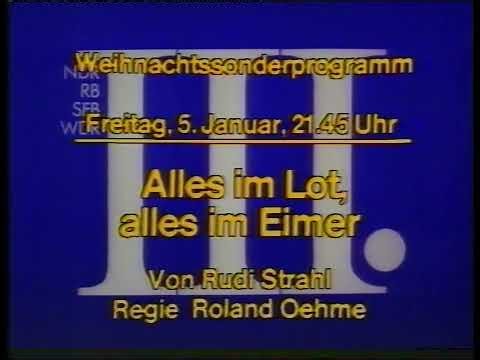 1979: Programmhinweistafeln und Ansage (Weihnachtssonderprogramm NDR/RB/SFB/WDR)