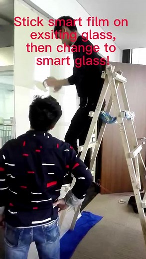 How to change your glass to smart Glass!#switchablefilm #privacyglass #smartglass #switchableglass #privacyglass #smartfilm #foryou #fyb