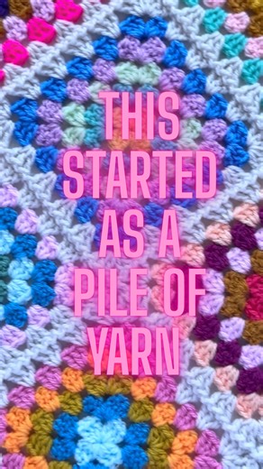 This rainbow crochet creation turned out stunning