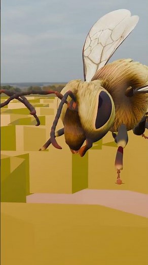 How Bees Make Honey – From Flower Nectar to Sweet Gold! 🍯#NatureFacts