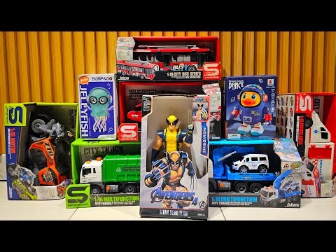 Unboxing Kereta Choochoo Charles, Mobil Balap, Truk Tangki, Truk Pasir, Kereta Api