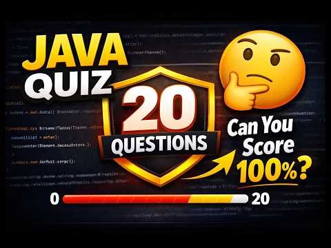 Test Your Java Knowledge 💻 | 20 MCQs Every Programmer Should Know